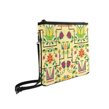 Load image into Gallery viewer, Geometric Floral Summer-Vanilla Slim Clutch Bag (Model 1668) Slim Clutch Bags (1668) e-joyer 
