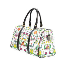 Load image into Gallery viewer, Geometric Floral Summer-White New Waterproof Travel Bag/Large (Model 1639) Waterproof Travel Bags (1639) e-joyer 
