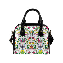 Load image into Gallery viewer, Geometric Floral Summer-White Shoulder Handbag (Model 1634) Shoulder Handbags (1634) e-joyer 
