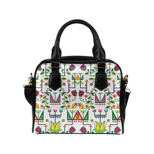 Load image into Gallery viewer, Geometric Floral Summer-White Shoulder Handbag (Model 1634) Shoulder Handbags (1634) e-joyer 
