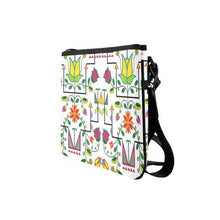 Load image into Gallery viewer, Geometric Floral Summer-White Slim Clutch Bag (Model 1668) Slim Clutch Bags (1668) e-joyer 
