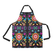 Load image into Gallery viewer, Geometric Floral Winter-Black All Over Print Apron All Over Print Apron e-joyer 
