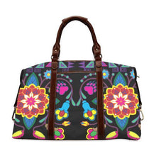 Load image into Gallery viewer, Geometric Floral Winter-Black Classic Travel Bag (Model 1643) Remake Classic Travel Bags (1643) e-joyer 
