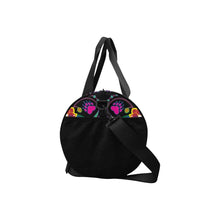 Load image into Gallery viewer, Geometric Floral Winter - Black Duffle Bag (Model 1679) Duffle Bag (1679) e-joyer 
