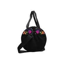 Load image into Gallery viewer, Geometric Floral Winter - Black Duffle Bag (Model 1679) Duffle Bag (1679) e-joyer 
