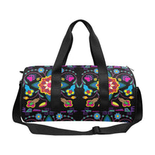 Load image into Gallery viewer, Geometric Floral Winter - Black Duffle Bag (Model 1679) Duffle Bag (1679) e-joyer 
