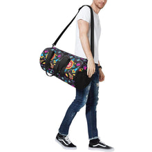 Load image into Gallery viewer, Geometric Floral Winter - Black Duffle Bag (Model 1679) Duffle Bag (1679) e-joyer 
