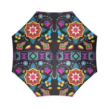 Load image into Gallery viewer, Geometric Floral Winter-Black Foldable Umbrella Foldable Umbrella e-joyer 
