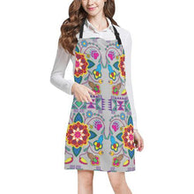 Load image into Gallery viewer, Geometric Floral Winter-Gray All Over Print Apron All Over Print Apron e-joyer 
