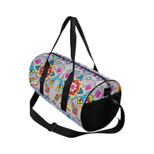 Load image into Gallery viewer, Geometric Floral Winter - Gray Duffle Bag (Model 1679) Duffle Bag (1679) e-joyer 
