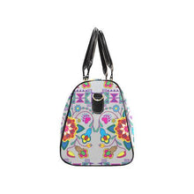 Load image into Gallery viewer, Geometric Floral Winter-Gray New Waterproof Travel Bag/Large (Model 1639) Waterproof Travel Bags (1639) e-joyer 
