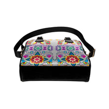 Load image into Gallery viewer, Geometric Floral Winter-Gray Shoulder Handbag (Model 1634) Shoulder Handbags (1634) e-joyer 
