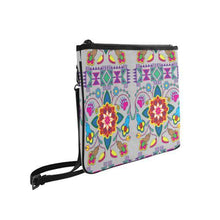 Load image into Gallery viewer, Geometric Floral Winter-Gray Slim Clutch Bag (Model 1668) Slim Clutch Bags (1668) e-joyer 
