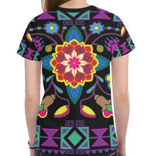 Load image into Gallery viewer, Geometric Floral Winter New All Over Print T-shirt for Women (Model T45) New All Over Print T-shirt for Women (T45) e-joyer 
