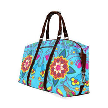 Load image into Gallery viewer, Geometric Floral Winter-Sky Blue Classic Travel Bag (Model 1643) Remake Classic Travel Bags (1643) e-joyer 
