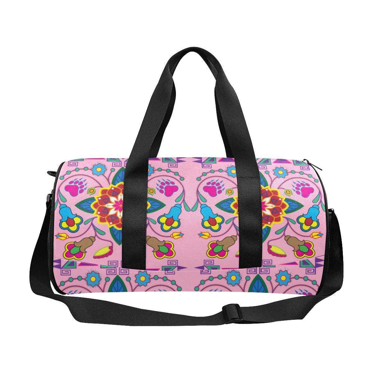 Geometric Floral Winter - Sunset Duffle Bag (Model 1679) Duffle Bag (1679) e-joyer 