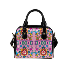 Load image into Gallery viewer, Geometric Floral Winter-Sunset Shoulder Handbag (Model 1634) Shoulder Handbags (1634) e-joyer 
