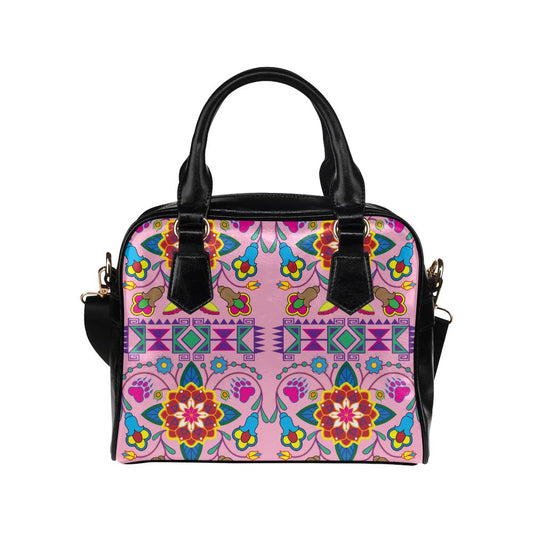 Geometric Floral Winter-Sunset Shoulder Handbag (Model 1634) Shoulder Handbags (1634) e-joyer 