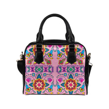 Load image into Gallery viewer, Geometric Floral Winter-Sunset Shoulder Handbag (Model 1634) Shoulder Handbags (1634) e-joyer 
