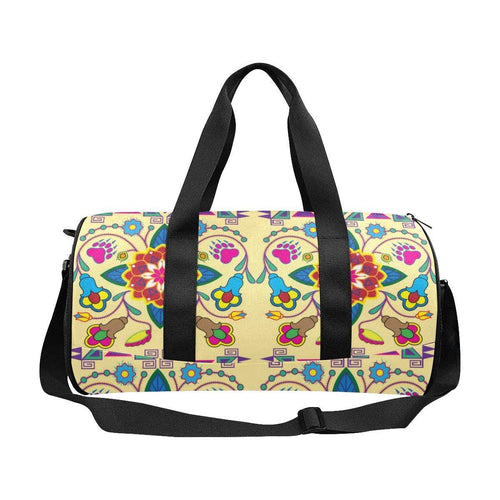 Geometric Floral Winter - Vanilla Duffle Bag (Model 1679) Duffle Bag (1679) e-joyer 