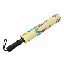 Load image into Gallery viewer, Geometric Floral Winter-Vanilla Semi-Automatic Foldable Umbrella Semi-Automatic Foldable Umbrella e-joyer 
