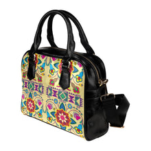 Load image into Gallery viewer, Geometric Floral Winter-Vanilla Shoulder Handbag (Model 1634) Shoulder Handbags (1634) e-joyer 
