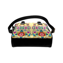 Load image into Gallery viewer, Geometric Floral Winter-Vanilla Shoulder Handbag (Model 1634) Shoulder Handbags (1634) e-joyer 
