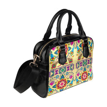 Load image into Gallery viewer, Geometric Floral Winter-Vanilla Shoulder Handbag (Model 1634) Shoulder Handbags (1634) e-joyer 
