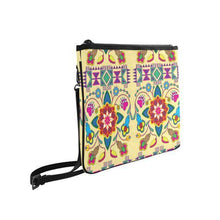 Load image into Gallery viewer, Geometric Floral Winter-Vanilla Slim Clutch Bag (Model 1668) Slim Clutch Bags (1668) e-joyer 
