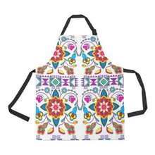 Load image into Gallery viewer, Geometric Floral Winter-White All Over Print Apron All Over Print Apron e-joyer 
