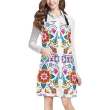 Load image into Gallery viewer, Geometric Floral Winter-White All Over Print Apron All Over Print Apron e-joyer 
