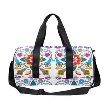 Load image into Gallery viewer, Geometric Floral Winter - White Duffle Bag (Model 1679) Duffle Bag (1679) e-joyer 
