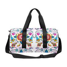 Load image into Gallery viewer, Geometric Floral Winter - White Duffle Bag (Model 1679) Duffle Bag (1679) e-joyer 
