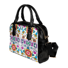 Load image into Gallery viewer, Geometric Floral Winter-White Shoulder Handbag (Model 1634) Shoulder Handbags (1634) e-joyer 
