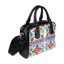 Load image into Gallery viewer, Geometric Floral Winter-White Shoulder Handbag (Model 1634) Shoulder Handbags (1634) e-joyer 
