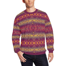 Load image into Gallery viewer, Gold Wool All Over Print Crewneck Sweatshirt for Men (Model H18) shirt e-joyer 
