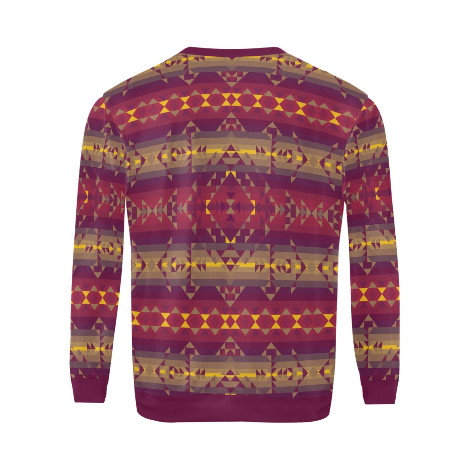 Gold Wool All Over Print Crewneck Sweatshirt for Men (Model H18) shirt e-joyer 