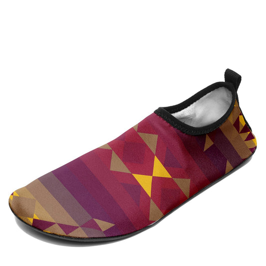 Gold Wool Sockamoccs – Unisex Slip-On Shoes by 49 Dzine
