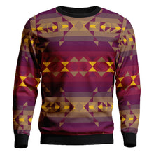 Load image into Gallery viewer, Gold Wool Unisex Crewneck Long Sleeve Top 49 Dzine 
