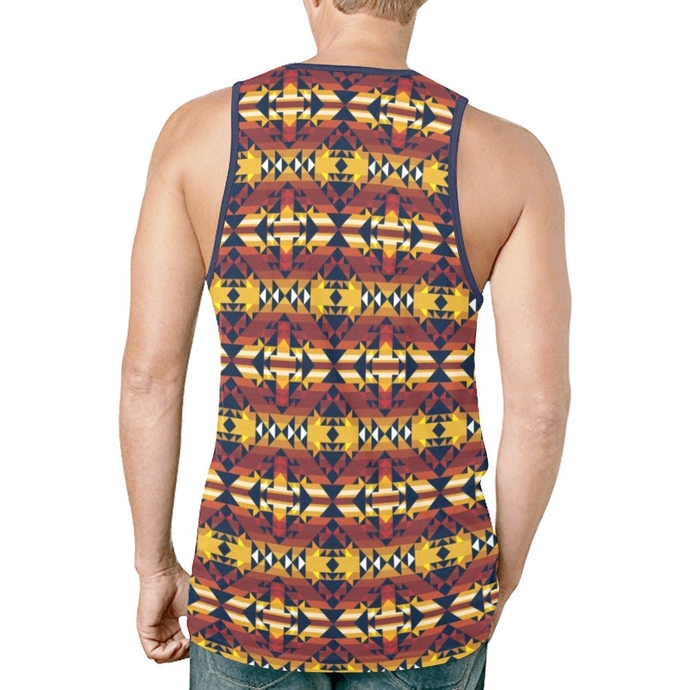 Golden Clouds New All Over Print Tank Top for Men (Model T46) tank top e-joyer 