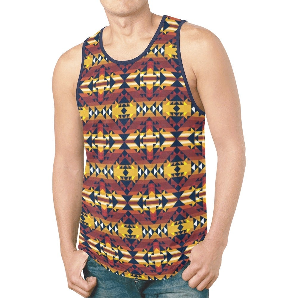 Golden Clouds New All Over Print Tank Top for Men (Model T46) tank top e-joyer 