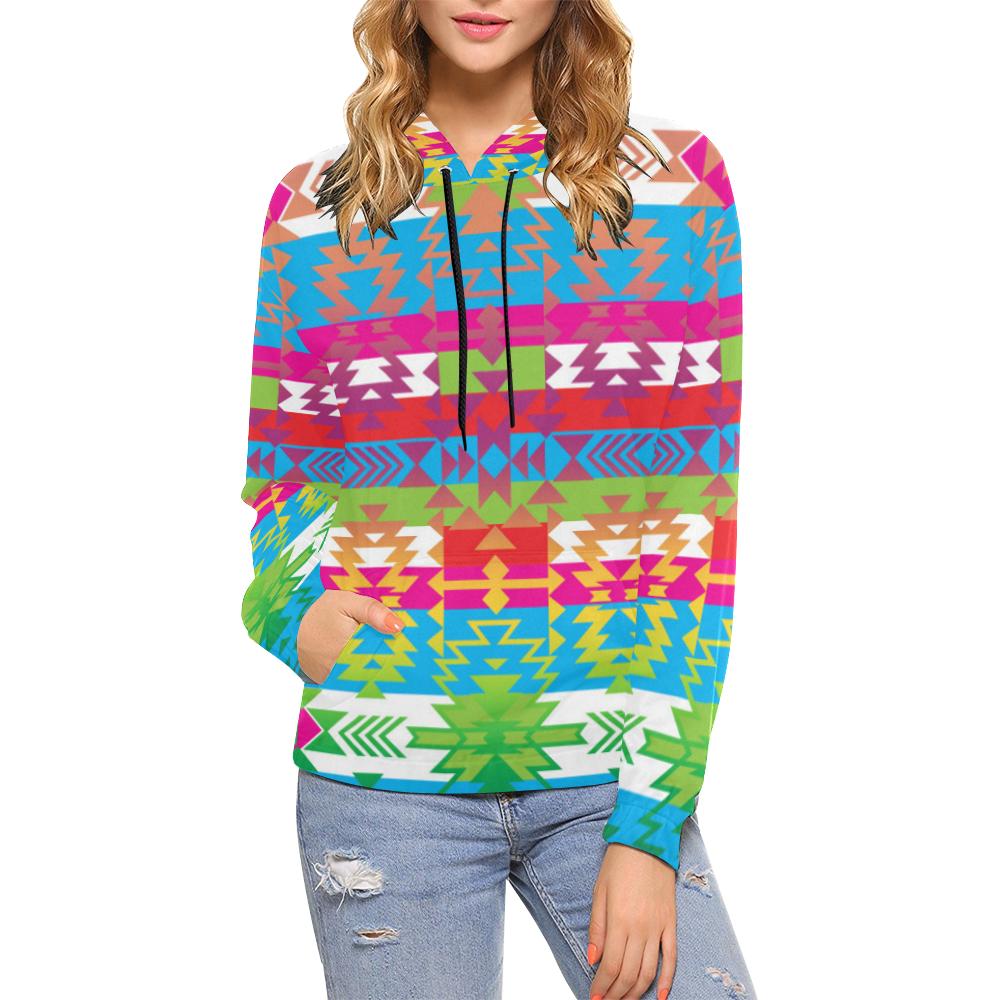 Grand Entry All Over Print Hoodie for Women (USA Size) (Model H13) All Over Print Hoodie for Women (H13) e-joyer 