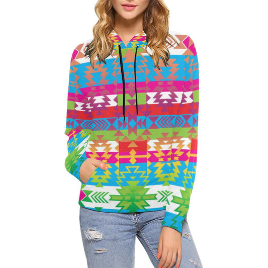 Grand Entry All Over Print Hoodie for Women (USA Size) (Model H13) All Over Print Hoodie for Women (H13) e-joyer 