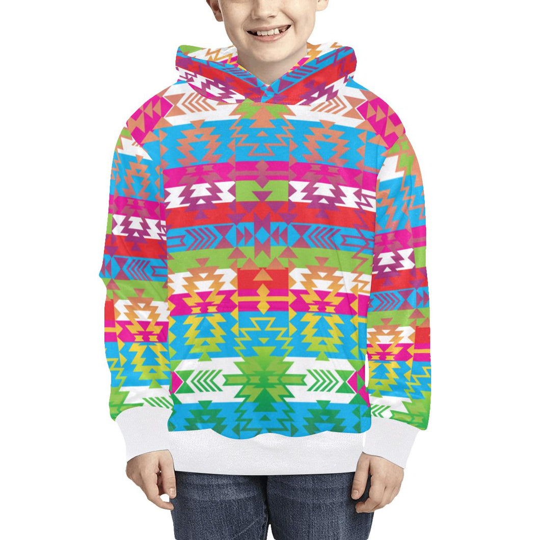 Grand Entry Kids' All Over Print Hoodie (Model H38) Kids' AOP Hoodie (H38) e-joyer 