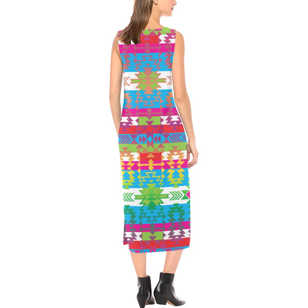 Grand Entry Phaedra Sleeveless Open Fork Long Dress (Model D08) Phaedra Sleeveless Open Fork Long Dress (D08) e-joyer 