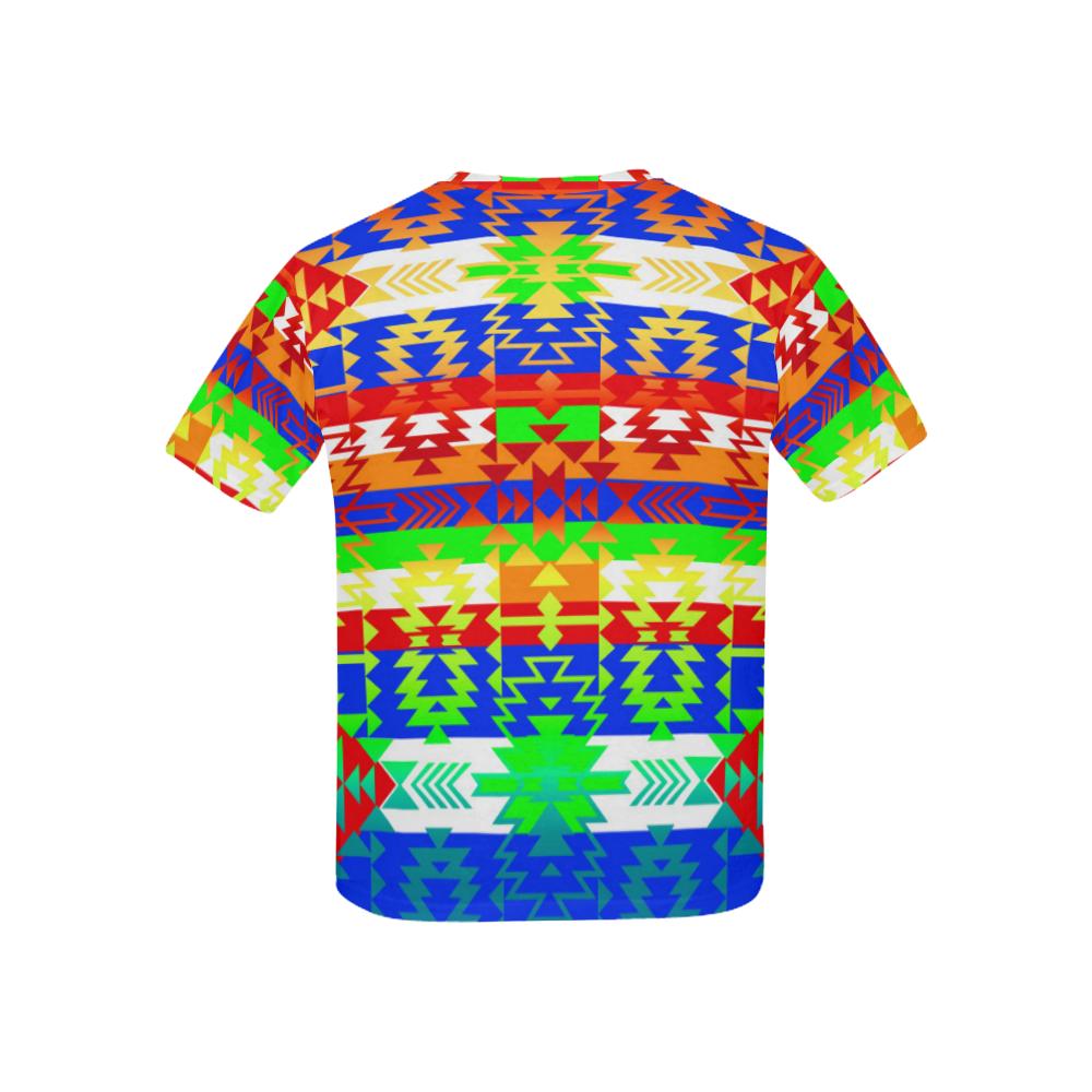 Grand Entry Traditional Kids' All Over Print T-shirt (USA Size) (Model T40) All Over Print T-shirt for Kid (T40) e-joyer 