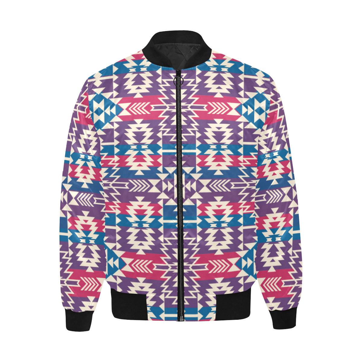 Grand Entry Women's Fancy Unisex Heavy Bomber Jacket with Quilted Lining All Over Print Quilted Jacket for Men (H33) e-joyer 