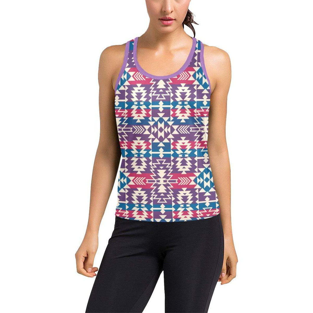 Grand Entry Women's Fancy Women's Racerback Tank Top (Model T60) Racerback Tank Top (T60) e-joyer 