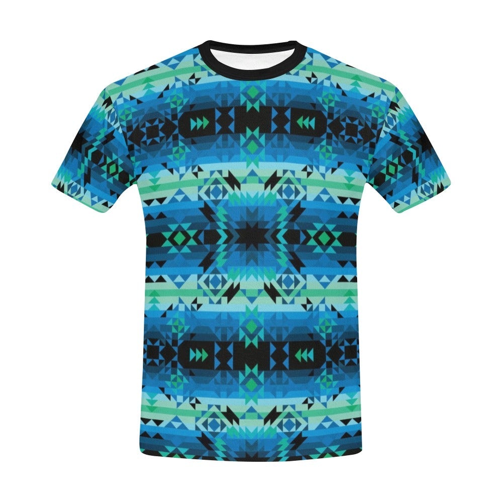 Green Star All Over Print T-Shirt for Men (USA Size) (Model T40) All Over Print T-Shirt for Men (T40) e-joyer 