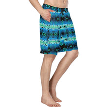 Load image into Gallery viewer, Green Star Men&#39;s All Over Print Casual Shorts (Model L23) short e-joyer 
